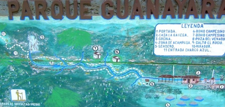 Mapa del sendero Centinelas del Río Melodioso