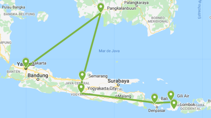 Ruta por Indonesia